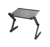 Black Folding Adjustable Vented Laptop Desk
