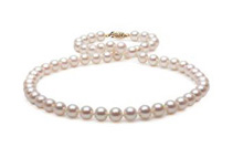 18inch 14k Gold/White Gold Freshwater Pearl Necklace (2 Colors)