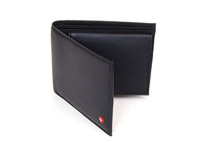 Alpine Swiss Men's Black Leather Bifold Wallets (2 Styles)