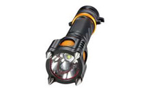 Tactical 2000LM 5 Modes LED Flashlight Torch + Alarm