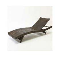 Christopher Knight Home Outdoor Brown Wicker Adjustable Chaise Lounge