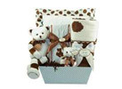 Posh Dots Deluxe Baby Gift Basket (Pink or Blue)