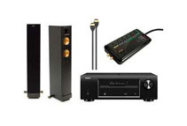 Klipsch RF-42 II Reference Speakers + Denon AVR-1513 Receiver + HDMI Cable & Surge Protector