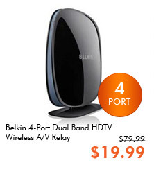 Belkin 4-Port Dual Band HDTV Wireless A/V Relay
