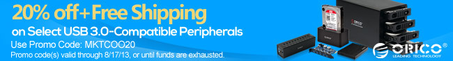 20% off plus Free Shipping on Select USB 3.0-Compatible Peripherals