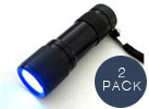 NEIKO 2 Pack UV 9-LED Flashlight