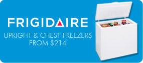 Upright and Chest Freezers From $214