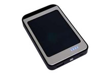 Opteka 6000mAh Solar Backup Battery Charger with Faster Charging EcoPanel,  Limited Edition Brushed Aluminum Finish