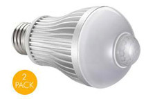 ViRiDi Motion Activated 8 Watt Warm White LED Bulb (2 Pack)