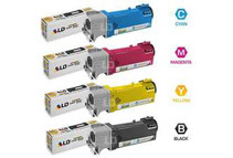 LD 4 Color High Yield Toner Cartridges For Dell 2150 / 2155