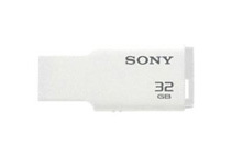 Sony Micro Vault Tiny 32 GB USB Flash Drive, White