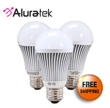 Aluratek 3pk 5W A19 LED Light Bulbs