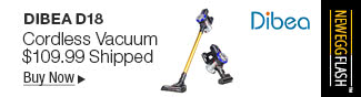 Newegg Flash - Dibea D18 Cordless Vacuum