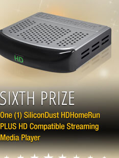 Sixth Prize One (1) SiliconDust HDHomeRun PLUS HD Compatible Streaming Media Player