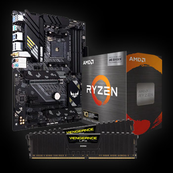 CPU Motherboard Memory Combo -  AMD RYZEN 7 5800X3D Bundle with  ASUS TUF GAMING B550-PLUS WIFI II and CORSAIR Vengeance LPX 32GB (2 x 16GB) 288-Pin PC RAM DDR4 3200