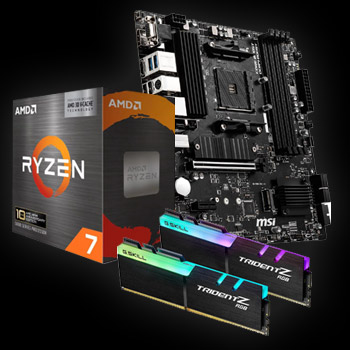 CPU Motherboard Memory Combo -  AMD RYZEN 7 5800X3D Bundle with  MSI B550M PRO-VDH WIFI and G.SKILL TridentZ RGB Series 32GB (2 x 16GB) 288-Pin PC RAM DDR4 3600