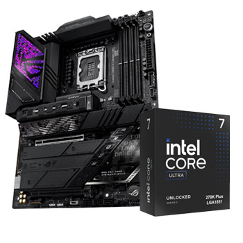 Intel Core Ultra 7 Processor + ASUS ROG STRIX Z890-E GAMING WIFI Intel® Z890 LGA 1851 ATX Motherboard