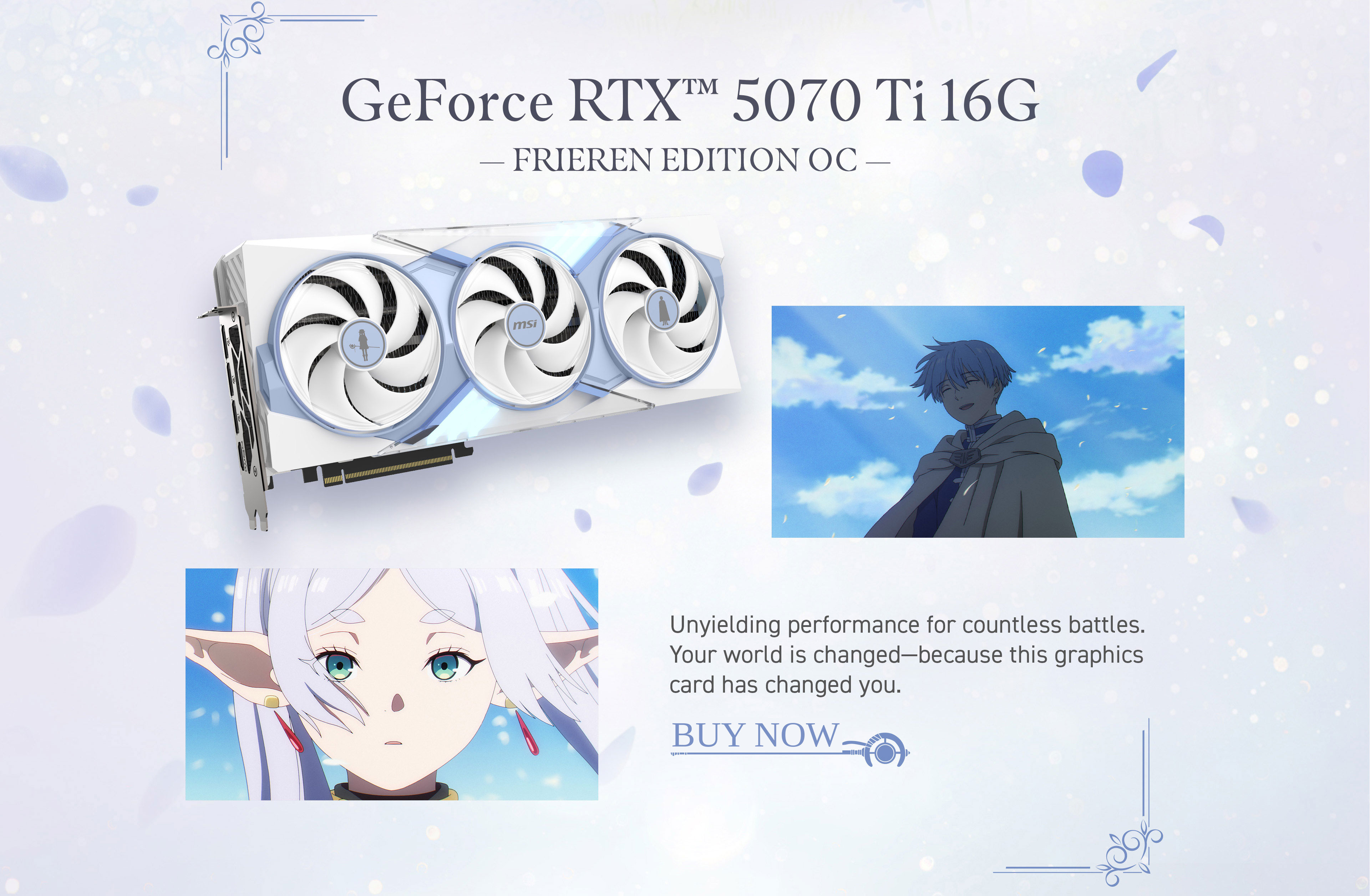 GeForce RTX 5070 Ti 16G Frieren Edition OC graphics card