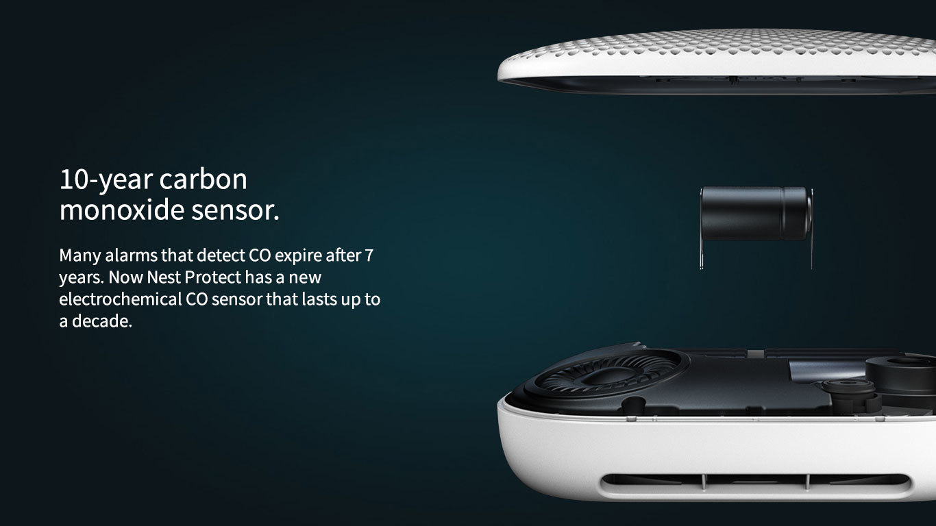 10-year carbon monoxide sensor.