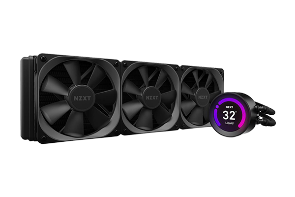 NZXT Kraken Z Series Z73 360mm - RL-KRZ73-01 - AIO RGB CPU Liquid Cooler - Customizable LCD Display - Improved Pump - Powered by CAM V4 - RGB Connector - Aer P 120mm Radiator Fans (3 Included)