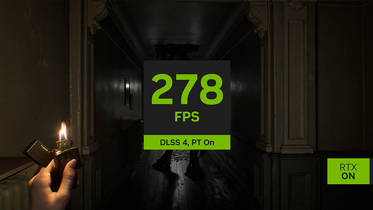 278 FPS - NVIDIA DLSS 4