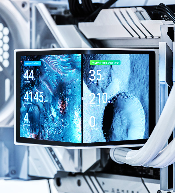 Split-screen display