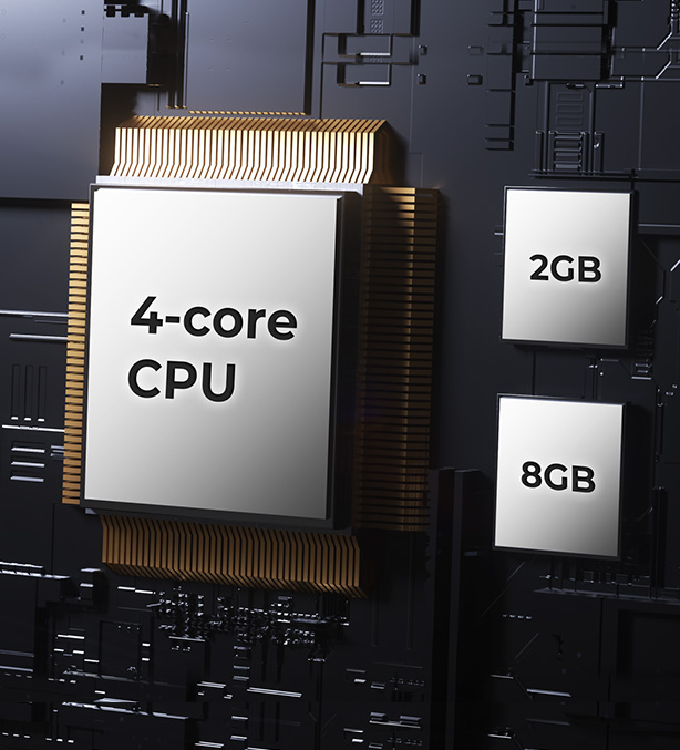 Near 0 resource usage RAM ROM