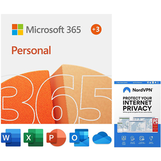 Microsoft 365 Personal + NordVPN Internet Privacy
