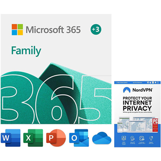  Microsoft 365 Family + NordVPN Internet Privacy