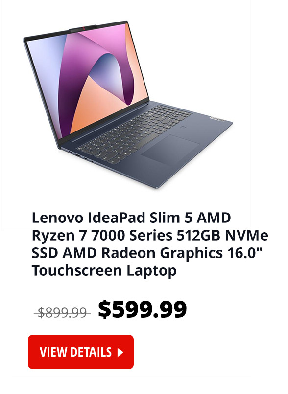 Lenovo Laptop IdeaPad Slim 5 AMD Ryzen 7 7000