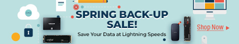 Spring Back-Up Sale! Save Your Data at Lightning Speeds!