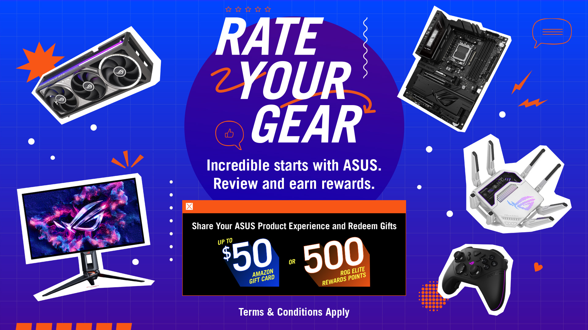 Rate Your Gear - ASUS Reward Program