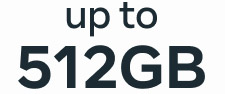 Up to 512GB | Icon