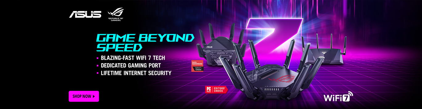 ASUS | WiFi 7 Gaming Routing Family