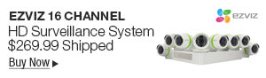 Newegg Flash - EZVIZ 16 Channel HD Surveillance System