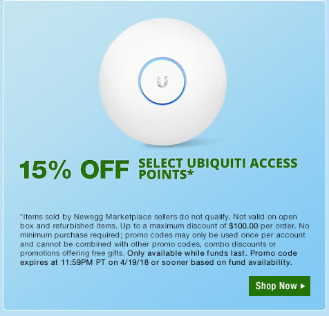 15% OFF SELECT UBIQUITI ACCESS POINTS*
