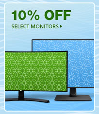 10% OFF SELECT MONITORS*