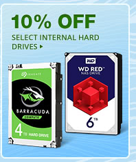 10% OFF SELECT INTERNAL HARD DRIVES*