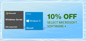 10% OFF SELECT MICROSOFT SOFTWARE*