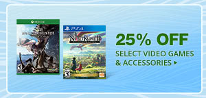 25% OFF SELECT VIDEO GAMES & ACCESSORIES*