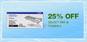 25% OFF SELECT INK & TONER*