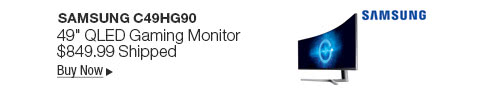 Newegg Flash - Samsung C49HG90 49" QLED Gaming Monitor