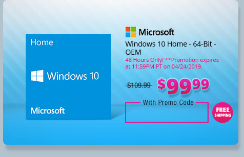 Windows 10 Home - 64-Bit - OEM
