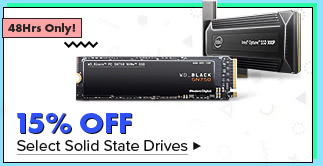 15% Off Select Solid State Drives*