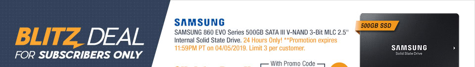SAMSUNG 860 EVO Series 500GB SATA III V-NAND 3-Bit MLC 2.5" Internal Solid State Drive