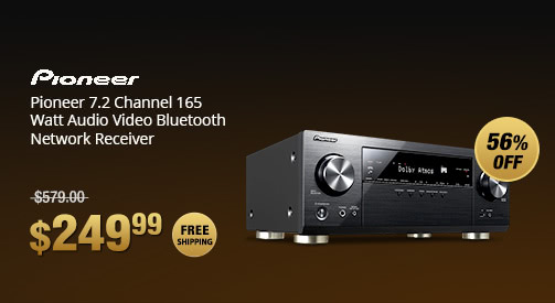 Pioneer 7.2 Channel 165 Watt Audio Video Bluetooth Network Receiver
