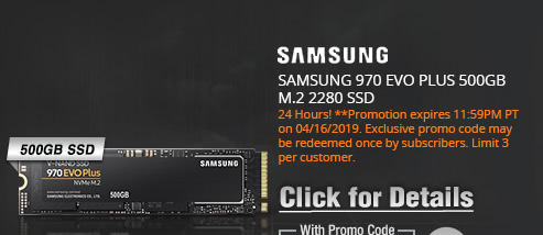 SAMSUNG 970 EVO PLUS 500GB Internal SSD