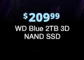 $209.99 WD Blue 2TB 3D NAND SSD