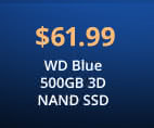 WD Blue 500GB 3D NAND SSD