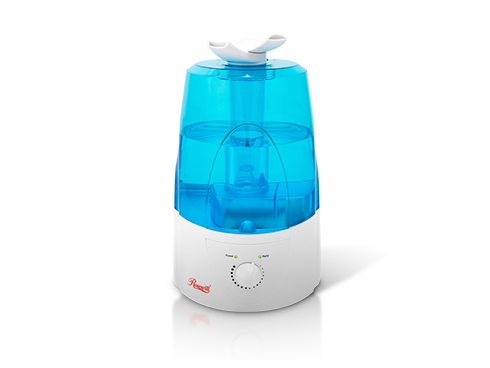 Rosewill Ultrasonic Humidifier Dual Cool Mist, Auto Shut-Off w/ LED Night Light, 1.3 Gallon (5L) Tank Capacity, White